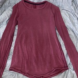 Lululemon Maroon/Burgundy Long Sleeve